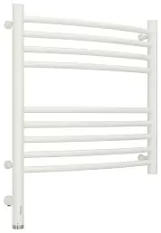Полотенцесушитель электрический Сунержа Богема 3.0 выгнутая 500х500  МЭМ левый Матовый белый