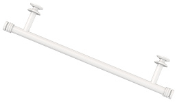 Полка прямая (L - 370 мм) н/ж для ДР "СУНЕРЖА" (Белый (RAL-9003))