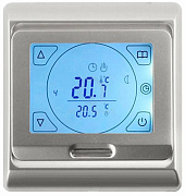 Терморегулятор E 91.716 программируемый сенсорный серебро