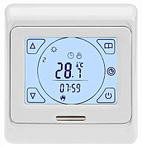 Терморегулятор E 91.716 программируемый сенсорный белый