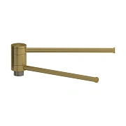 Полотенцедержатель Сунержа 360 для ДР / L 200х2 (Состаренная латунь)