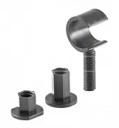 Упор нижний Arbonia регулируемый 25-60 мм графитовый серый RAL 7024