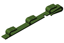 Зажим крепежный КМ/3Т зелёный RAL 6002