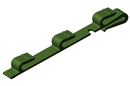 Зажим крепежный КМ/3Т зелёный RAL 6002