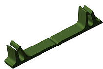 Зажим крепежный КМ/К2 зелёный RAL 6002