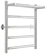 Водяной полотенцесушитель Стилье "Универсал-54" 600х400 (Полка + 4) П 21 (Без покрытия)