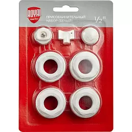 Монтажный комплект для радиатора Royal Thermo 1/2" белый