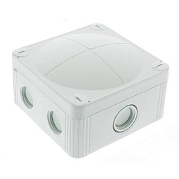 Коробка распределительная WISKA COMBI 407/5 LG (95х95х60), IP 66/67, с клеммником, серая