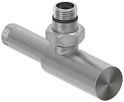 Вентиль Сунержа угловой (цилиндр) G 1/2" НР х G 1/2" НР (Сатин)