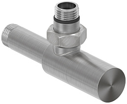 Вентиль Сунержа угловой (цилиндр) G 1/2" НР х G 1/2" НР (Сатин)