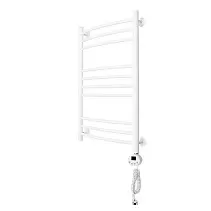 Электрический полотенцесушитель Domoterm с тэном белый Калипсо П10 500x800 БЕЛ ER