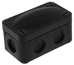 Коробка распределительная WISKA COMBI 206/5 BK (85х49х51), IP 66/67, с клеммником, черная