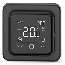 Терморегулятор IQ Watt программируемый с Wi-Fi сенсорный Smart Heat черный