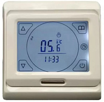 Терморегулятор E 91.716 программируемый сенсорный кремовый