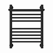 Водяной полотенцесушитель Сунержа Богема с полкой + 500х400 матовый черный