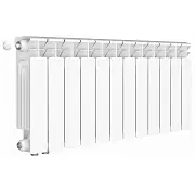 Радиатор биметалл Rifar Base Ventil 350 / 12 секций, нижнее левое подключение