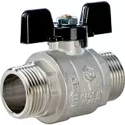 Кран шаровой Stout полнопроходной, НР/НР, ручка бабочка 1"