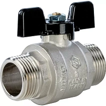 Кран шаровой Stout полнопроходной, НР/НР, ручка бабочка 1"