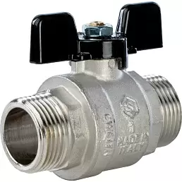 Кран шаровой Stout полнопроходной, НР/НР, ручка бабочка 1"