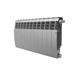 Радиатор биметалл Royal Thermo BiLiner 350 /Silver Satin VDR/ 12 секций нижнее правое подключение