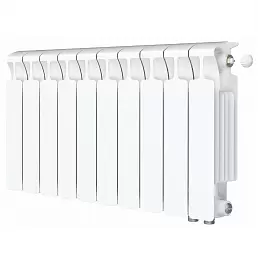 Радиатор биметалл Rifar Monolit Ventil 350 / 10 секций, нижнее правое подключение