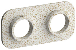 Отражатель Сунержа EU50 прямоугольный 50х100 (Античное белое Золото (МЕ-2004))