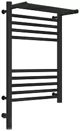 Полотенцесушитель электрический Сунержа Богема с полкой 3.0 600х400 / МЭМ левый Тёмный титан муар