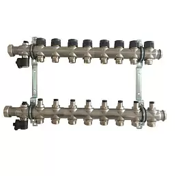 Коллектор Oventrop "Multidis SF" на 8 контуров с регулирующими вставками