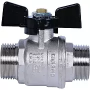 Кран шаровой Bugatti Oregon прямой Н-Н 3/4", ручка-бабочка, арт.03270027