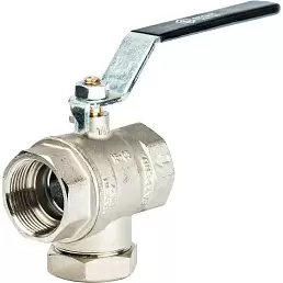 Кран шаровой Stout с фильтром 1 1/4", ручка рычаг