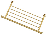 Полка прямая 4П (L - 470 мм) н/ж для ДР "СУНЕРЖА" (Матовое Золото)