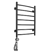 Электрический полотенцесушитель Domoterm с тэном черный Калипсо П7 500x700 ЧРН EL