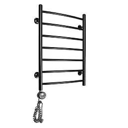 Электрический полотенцесушитель Domoterm с тэном черный Калипсо П7 500x700 ЧРН EL