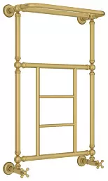 Водяной полотенцесушитель Сунержа Ренессанс 1452 860х500 матовое золото