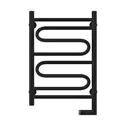 Электрический полотенцесушитель Сунержа ЭЛЕГИЯ 2.0 600х400 / МЭМ правый / матовый черный