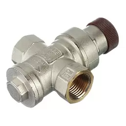 Редуктор давления Itap Minibrass 1/2" с подключением для манометра 1/4" давление на выходе 1-4 бар