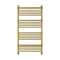 Водяной полотенцесушитель Сунержа Богема 4 полки + 1200х600 матовое золото