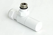 Вентиль Сунержа угловой (цилиндр) G 1/2" НР х G 3/4" НГ (RAL 9003 Сигнальный белый)