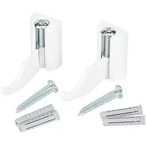 Комплект кронштейнов настенных регулируемых Stout белый