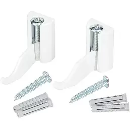 Комплект кронштейнов настенных регулируемых Global белый