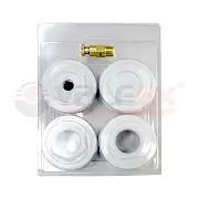 Монтажный комплект для чугунных радиаторов Valfex 1" х 3/4" белый