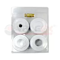 Монтажный комплект для чугунных радиаторов Valfex 1" х 3/4" белый