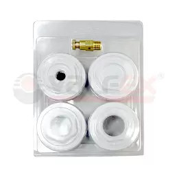 Монтажный комплект для чугунных радиаторов Valfex 1" х 3/4" белый