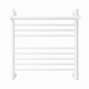 Водяной полотенцесушитель Сунержа Богема с полкой + 500х500 матовый белый