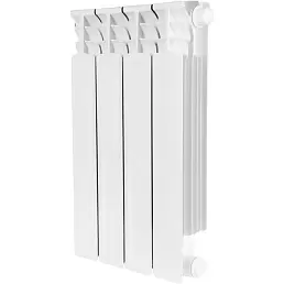 Радиатор биметаллический Stout Space 500 / 4 секции / нижнее правое подключение