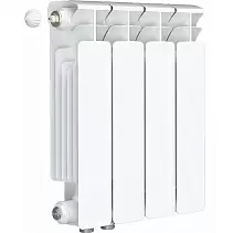 Радиатор биметалл Rifar Base Ventil 350 / 4 секции, нижнее левое подключение