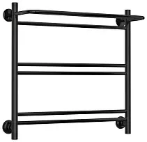 Водяной полотенцесушитель Стилье "Версия-Н1" 600х600 (Полка+1+2+2) П 16 (Чёрный)