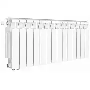 Радиатор биметалл Rifar Monolit Ventil 350 / 14 секций, нижнее левое подключение