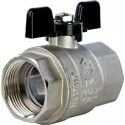 Кран шаровой Stout полнопроходной, ВР/ВР, ручка бабочка 1 1/4"