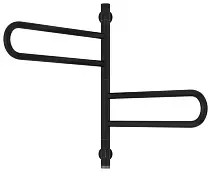 Полотенцесушитель электрический Сунержа Парео 4.0-2С 567х535 Матовый чёрный